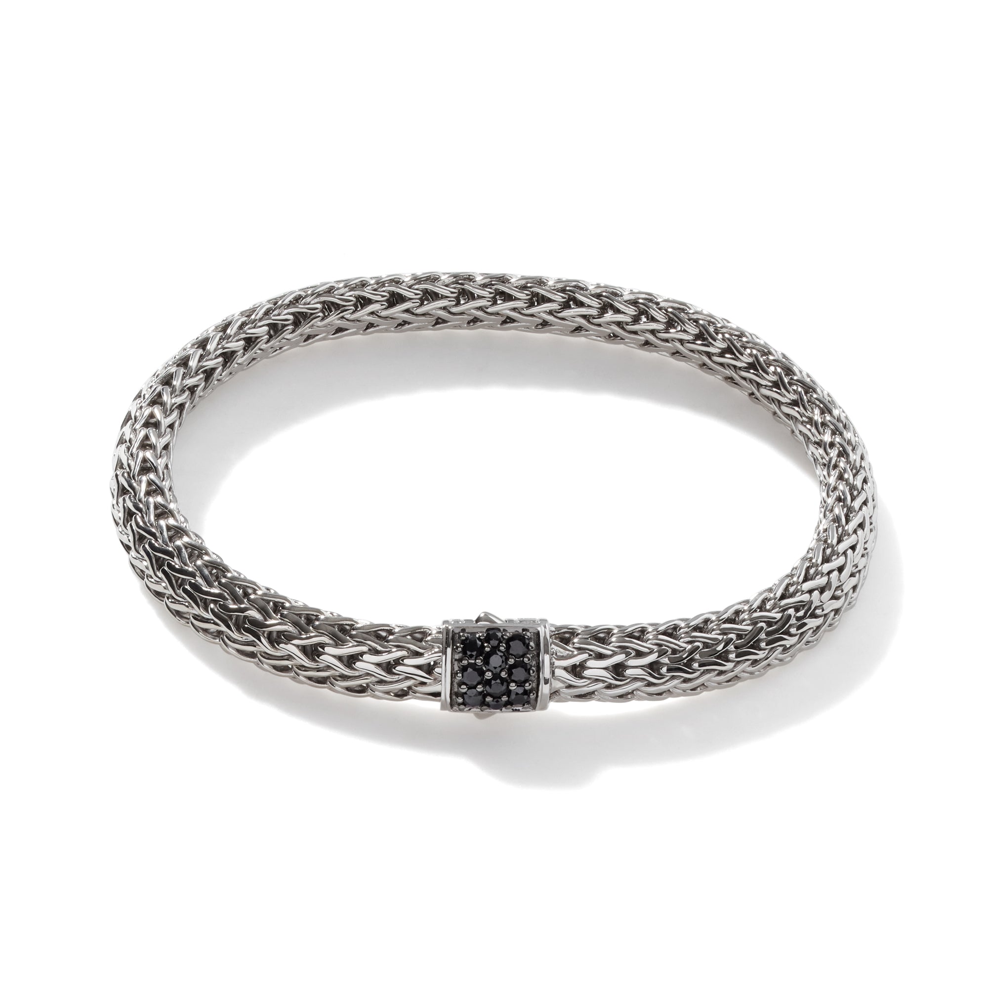 Icon Bracelet, Sterling Silver, Pavé, 6.5MM|BBS9042BLS