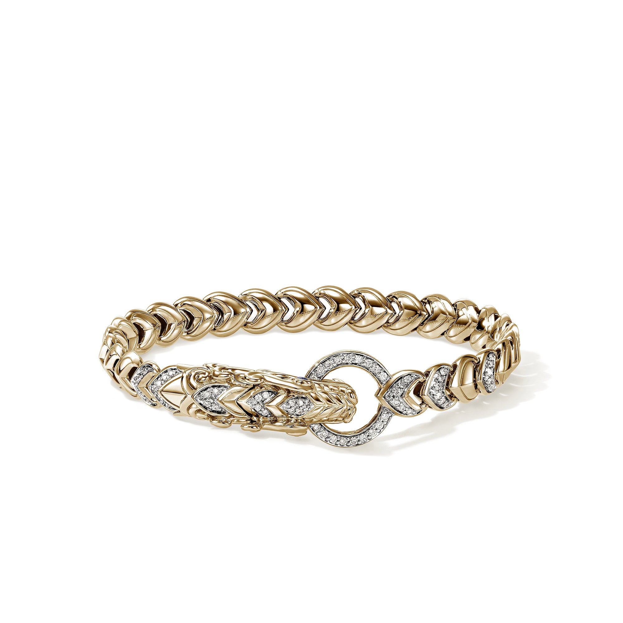 Naga Bracelet, Gold, Diamonds – John Hardy