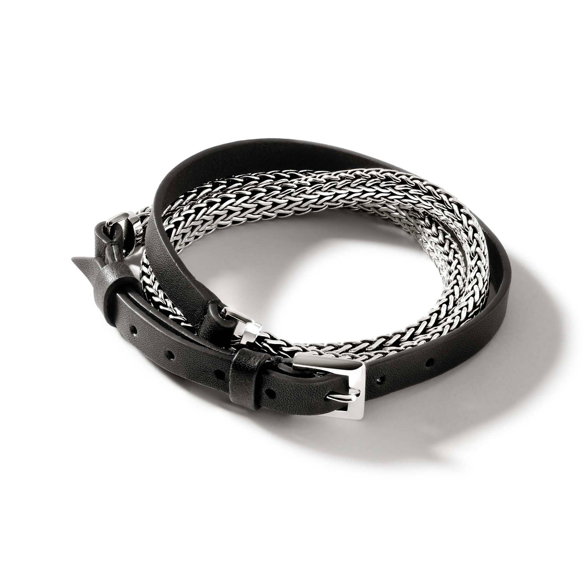 Icon Wrap, Sterling Silver, Leather|BU901047BL – John Hardy display picture 1