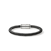Bracelet John Hardy Cord Bracelet, Sterling Silver, Rubber|BU98688BLST