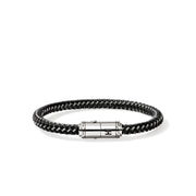 Bracelet John Hardy Cord Bracelet, Sterling Silver, Rubber|BU98688BLST