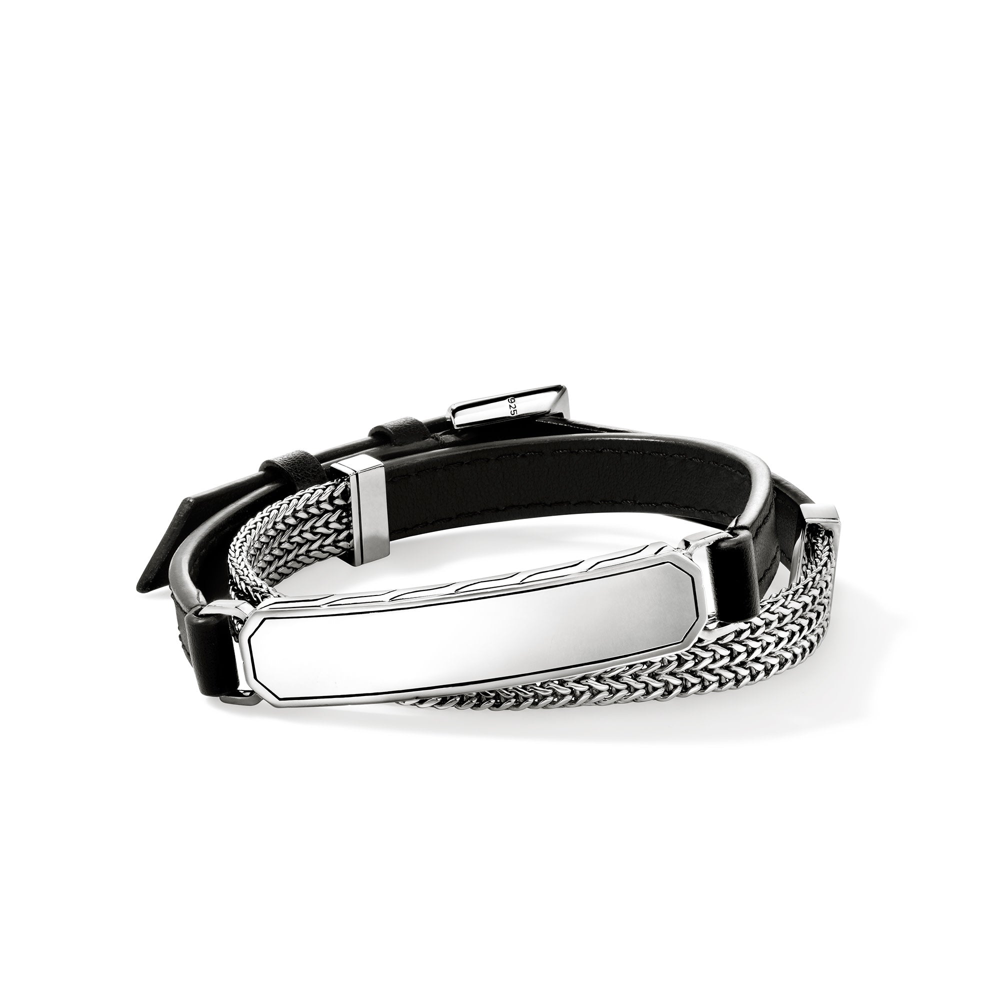 ID Wrap, Sterling Silver, Leather, 9MM – John Hardy