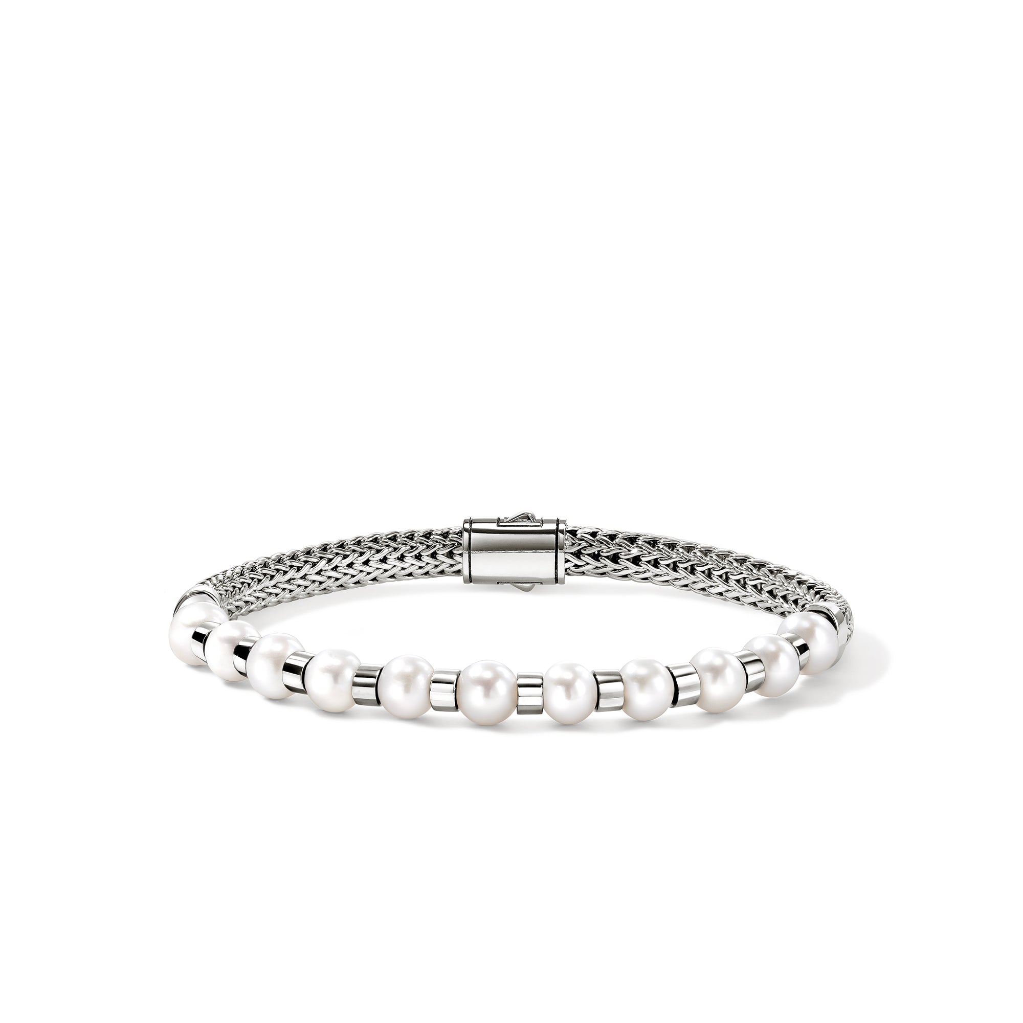 JH Essential Pearl Bracelet, Sterling Silver|BU987311 – John Hardy
