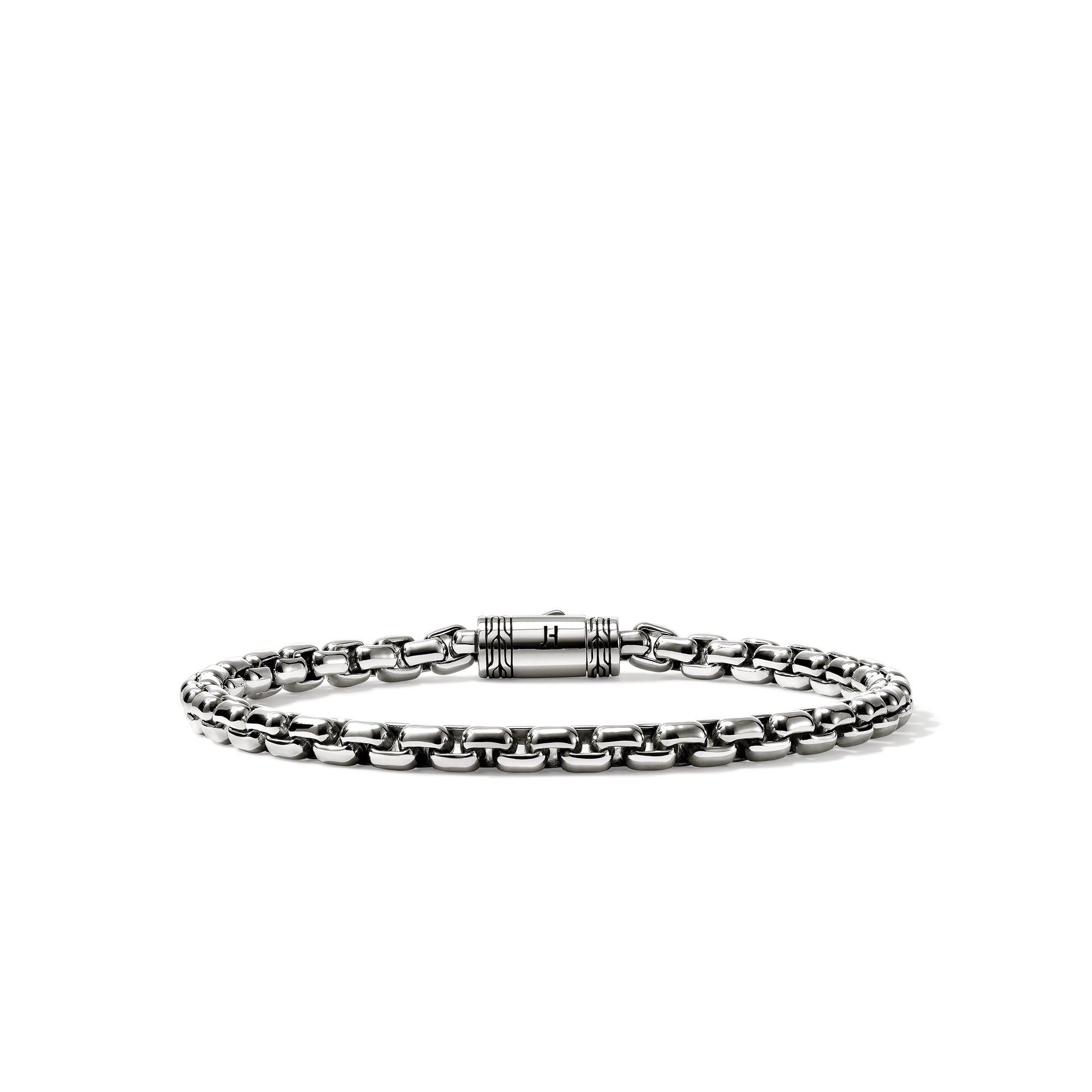Box Chain Bracelet, Sterling Silver,