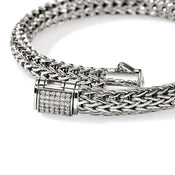 Icon Bracelet, Sterling Silver, Diamonds, 6.5MM|BUP9909042DI