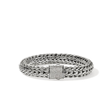 Icon Bracelet, Sterling Silver, Diamonds, 10.5MM|BUP9994042DI