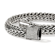 Icon Bracelet, Sterling Silver, Diamonds, 10.5MM|BUP9994042DI