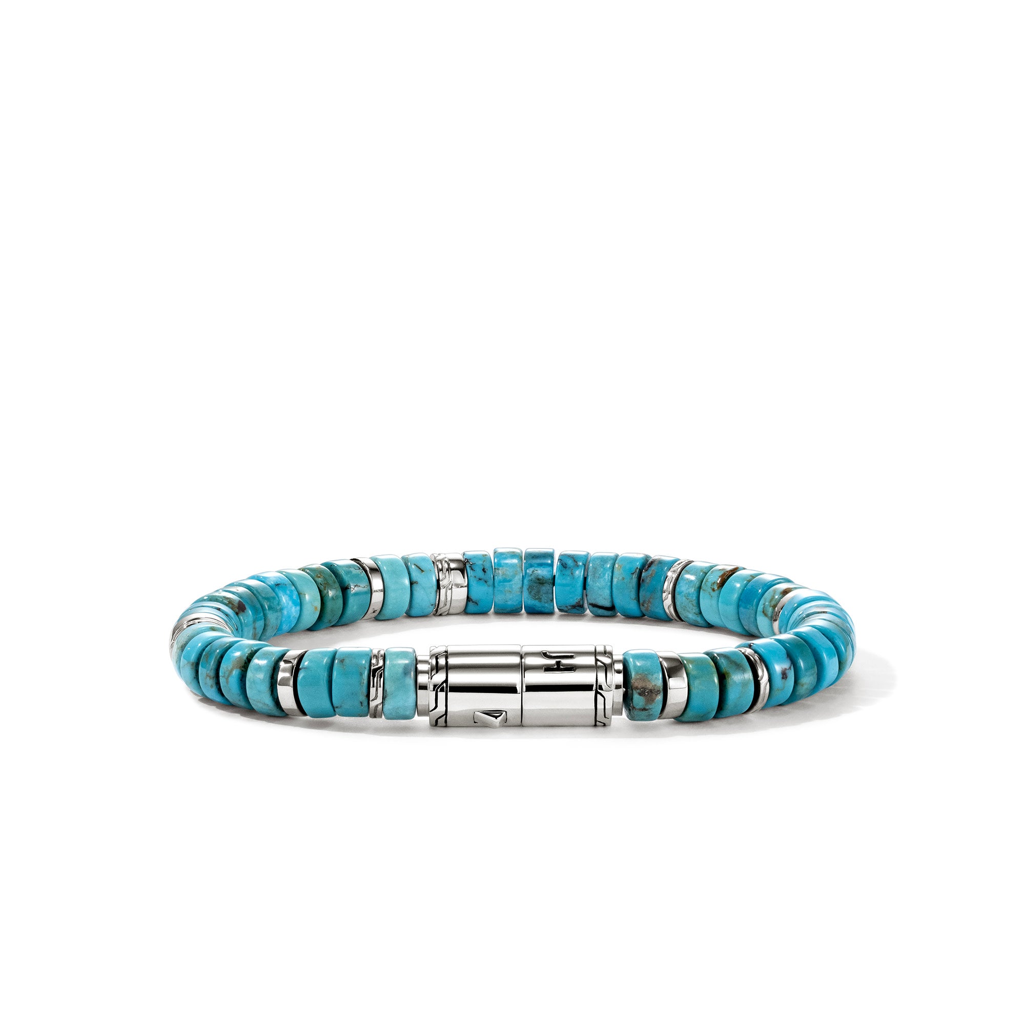 Heishi Bracelet, Sterling Silver, Turquoise, 8MM – John Hardy