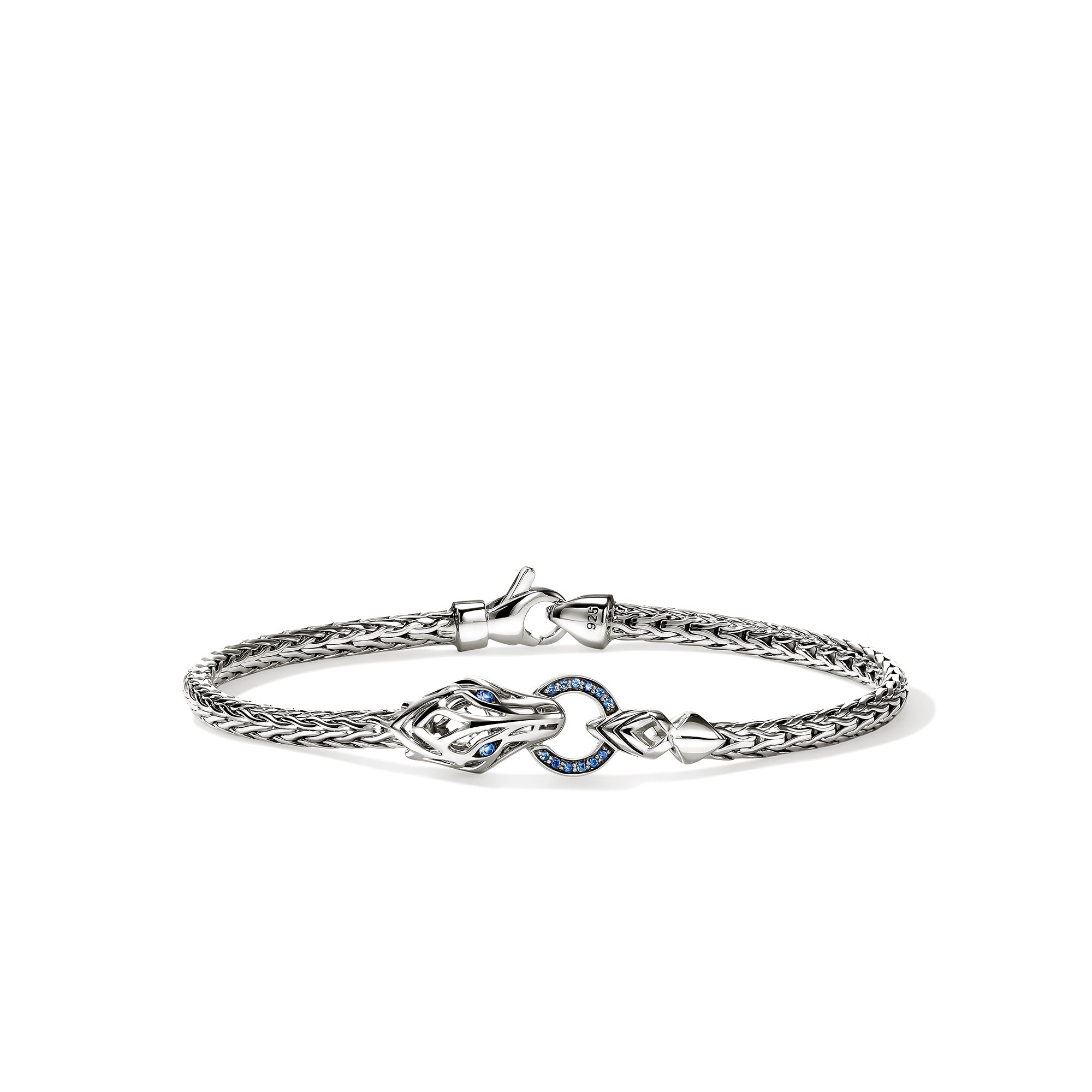 Naga Bracelet Sterling Silver Blue Sapphires 3.5MM|BUS603754BSP