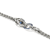 Naga Bracelet, Sterling Silver, Blue Sapphires, 3.5MM|BUS603754BSP