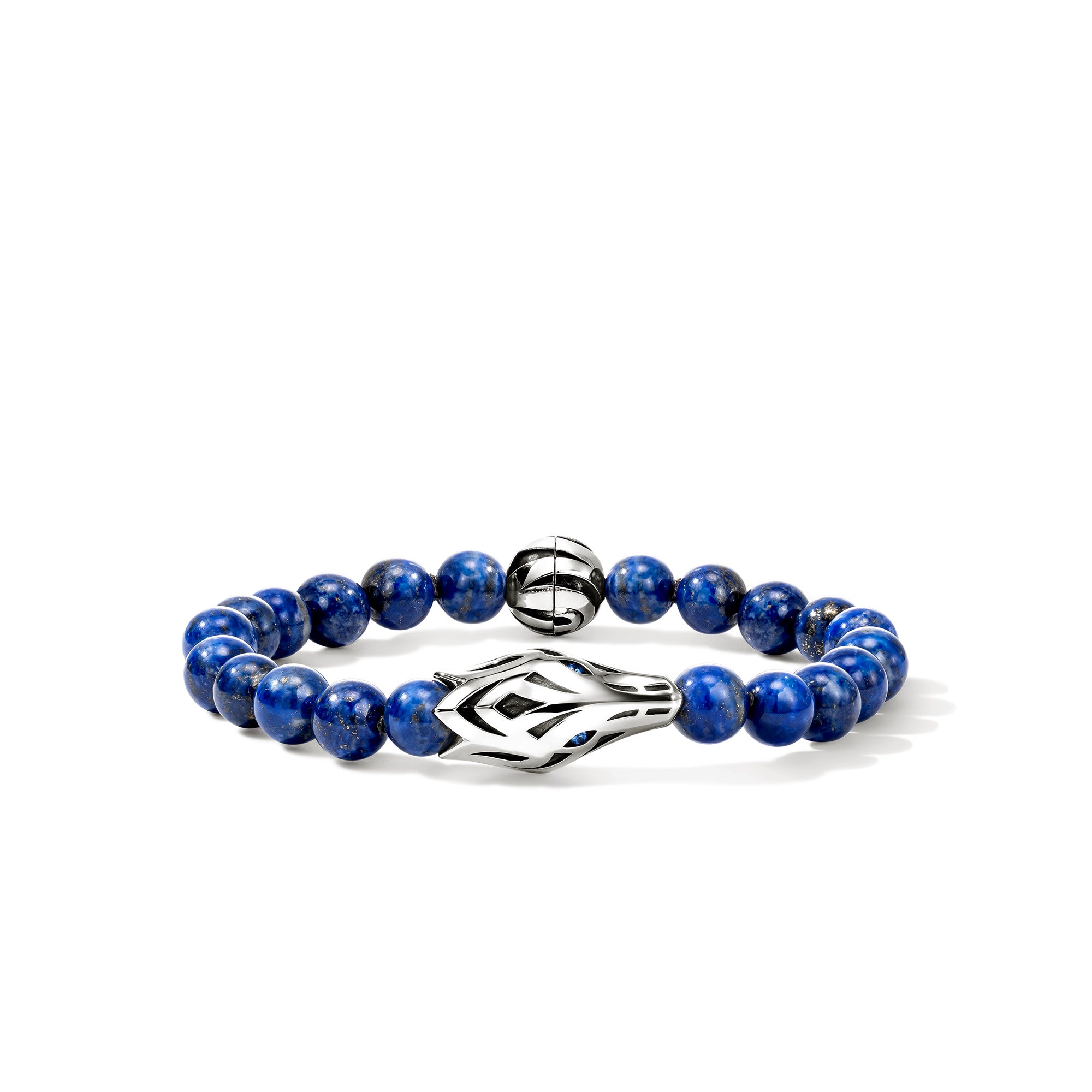 Naga Beaded Bracelet, Sterling Silver, Lapiz Lazuli, 8MM – John Hardy