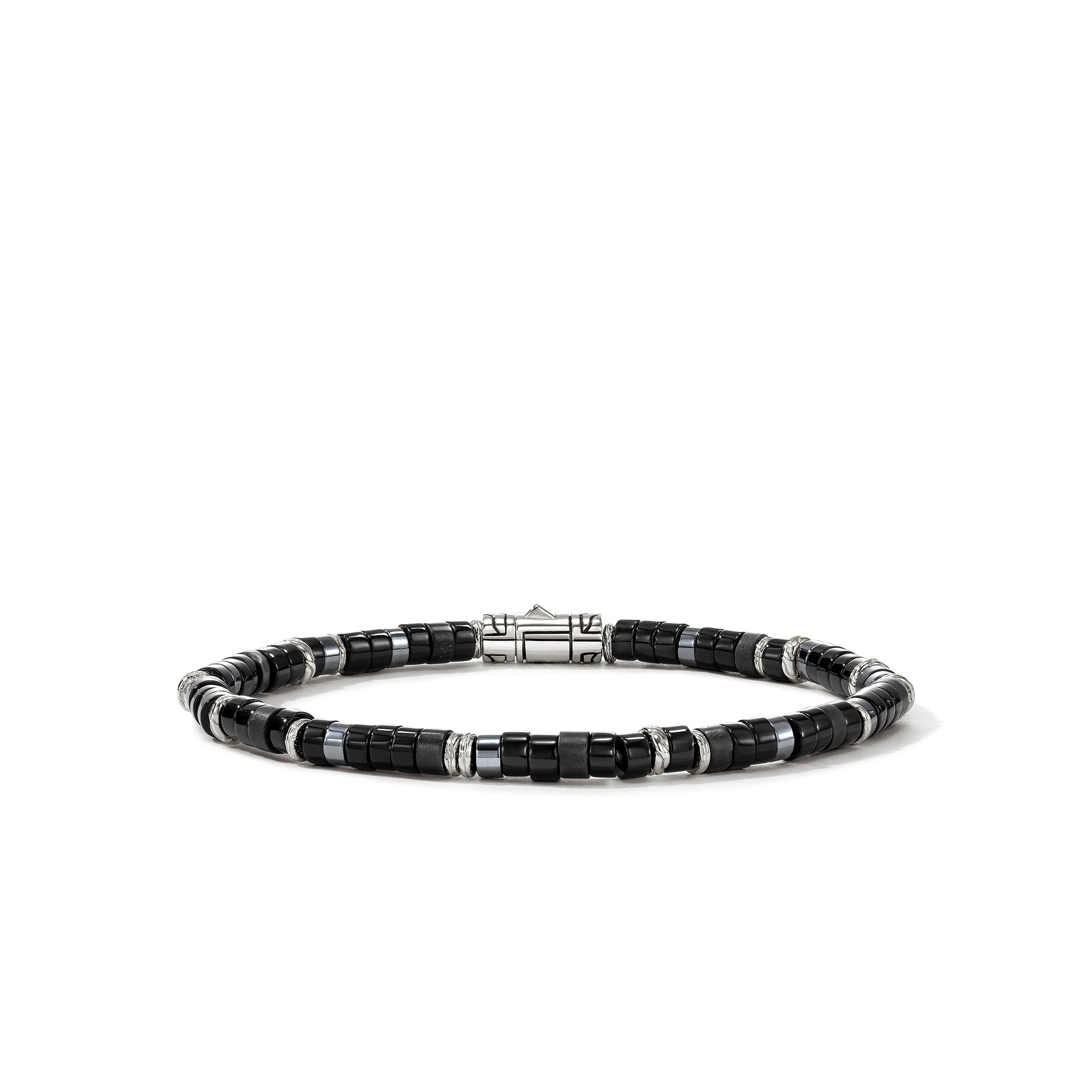 【TIRA】Hardihooder ブレスレット Heishi Bracelet, Sterling Silver, Hardstones, 4MM|BUS900698BONHE