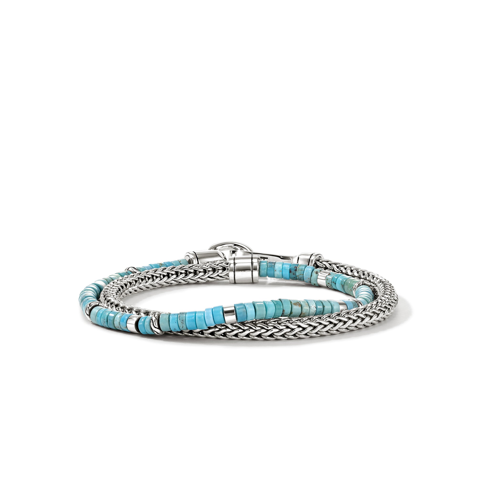 【TIRA】Hardihooder ブレスレット Heishi Chain Wrap, Sterling Silver, Hardstones, 4MM|BUS9012551TQ