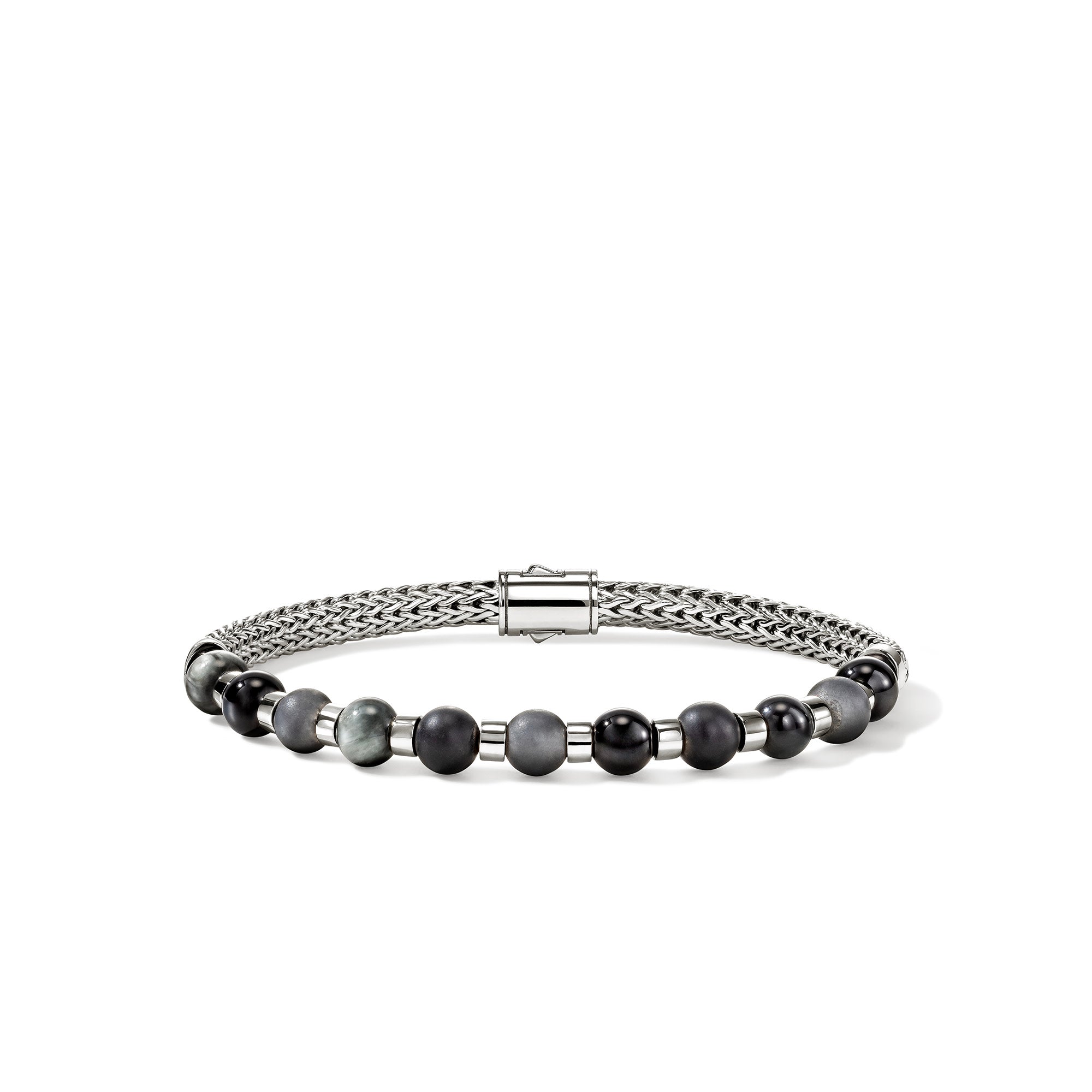 Beaded Bracelet, Sterling Silver, Hardstones – John Hardy