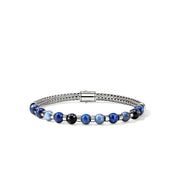 Beaded Bracelet, Sterling Silver, Hardstones|BUS989601LPZKN