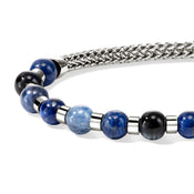 Beaded Bracelet, Sterling Silver, Hardstones|BUS989601LPZKN