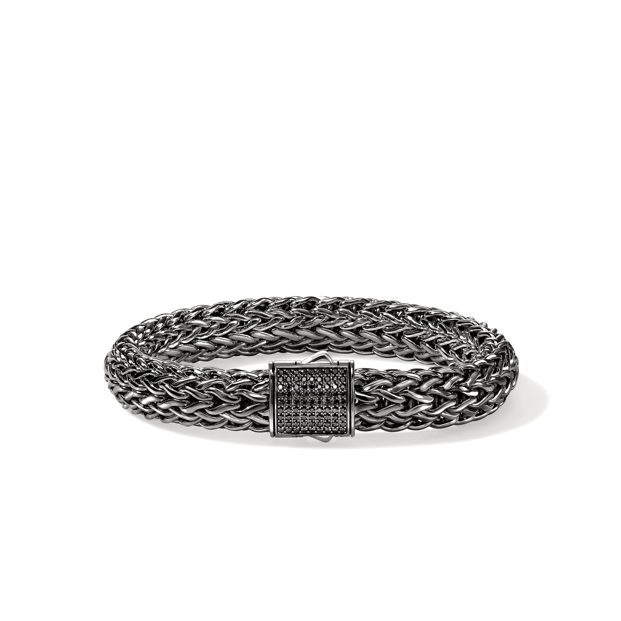 Icon Bracelet Dark Silver Gemstones 10.5MM|BUS9994044BRDBLS – John