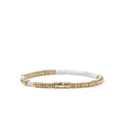 Bracelet John Hardy Heishi Bracelet, Gold, Enamel|BUZZ900698WH