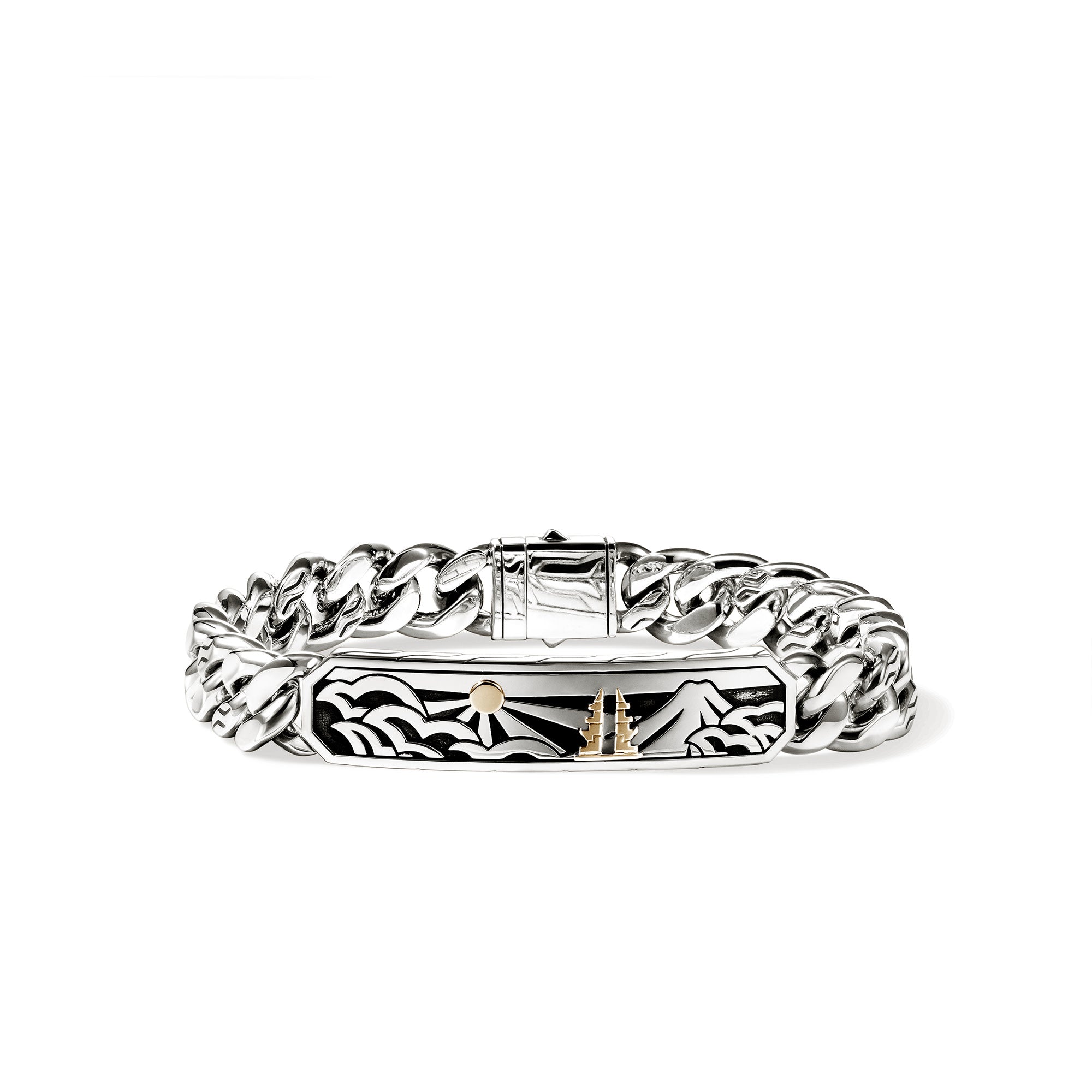 【美品】PRY GROUND シュウト011-PLATE-BRACELET Legends ID Bracelet, Gold, Sterling Silver, 11MM – John Hardy