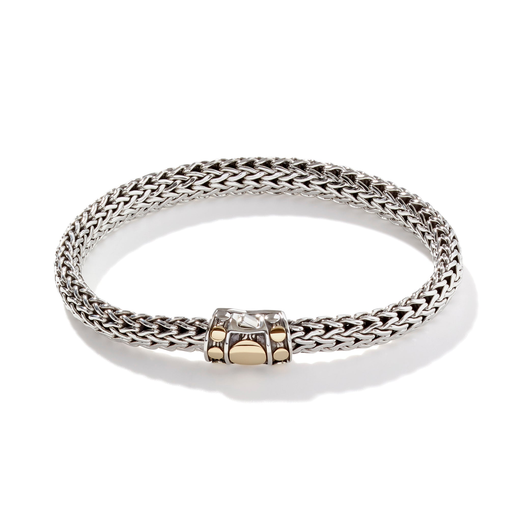 Icon Dot Bracelet, Sterling Silver, Gold|BZ33666