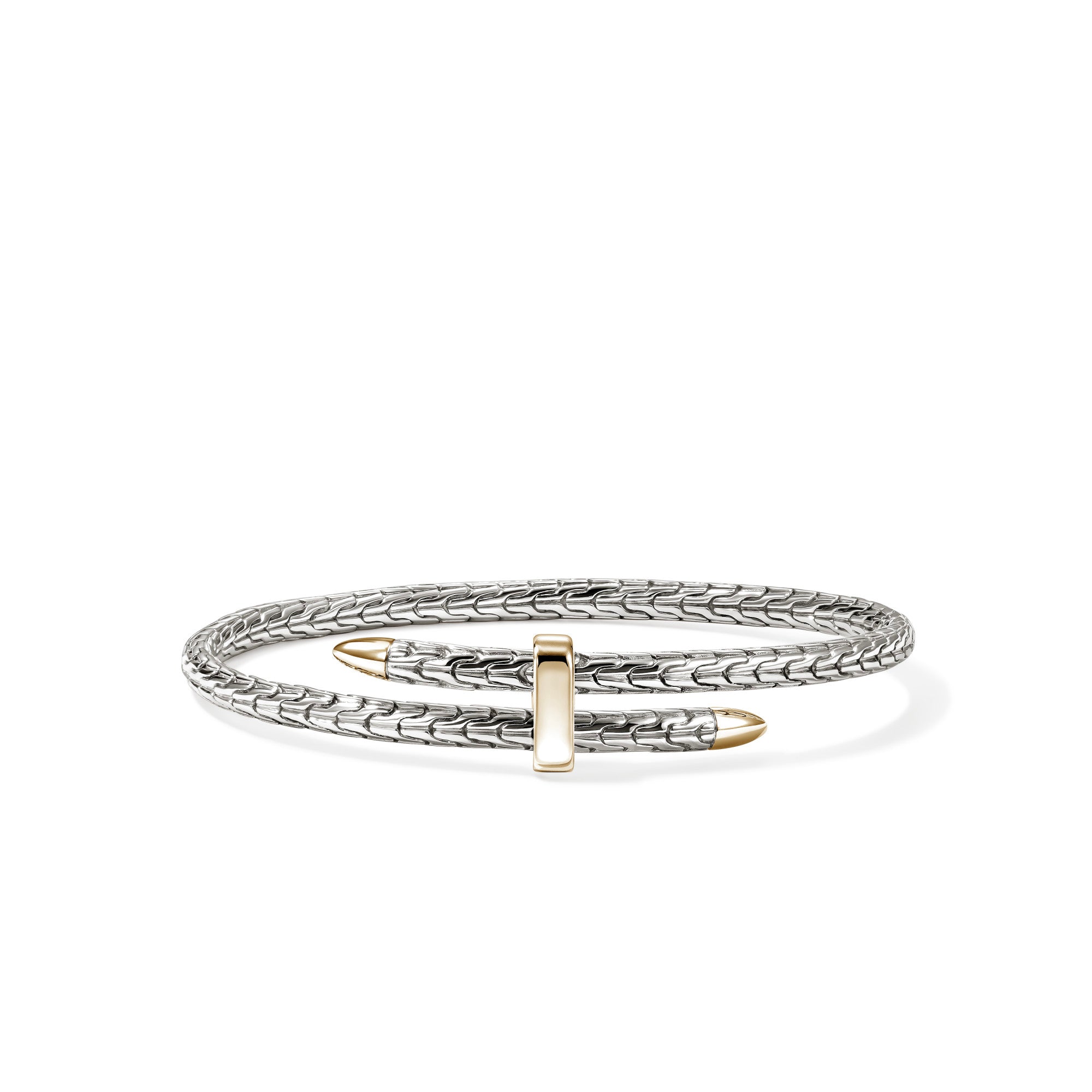 アクセサリー Kisaragi Spear Flex Cuff, Gold, Sterling Silver, 4MM – John Hardy