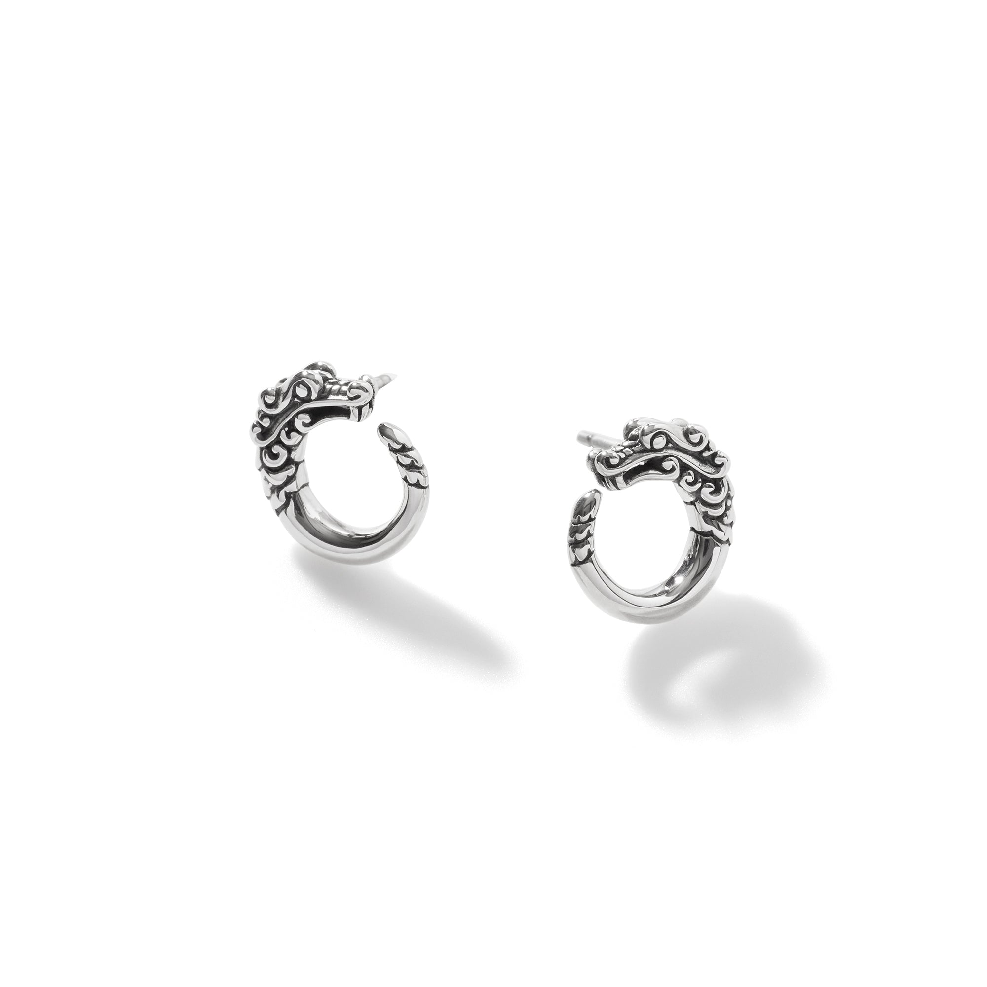 John Hardy Sterling Silver Legends Naga Earrings EB60176