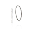 JH Essential Flex Hoop Earrings, Sterling Silver, 50MM|EB98925