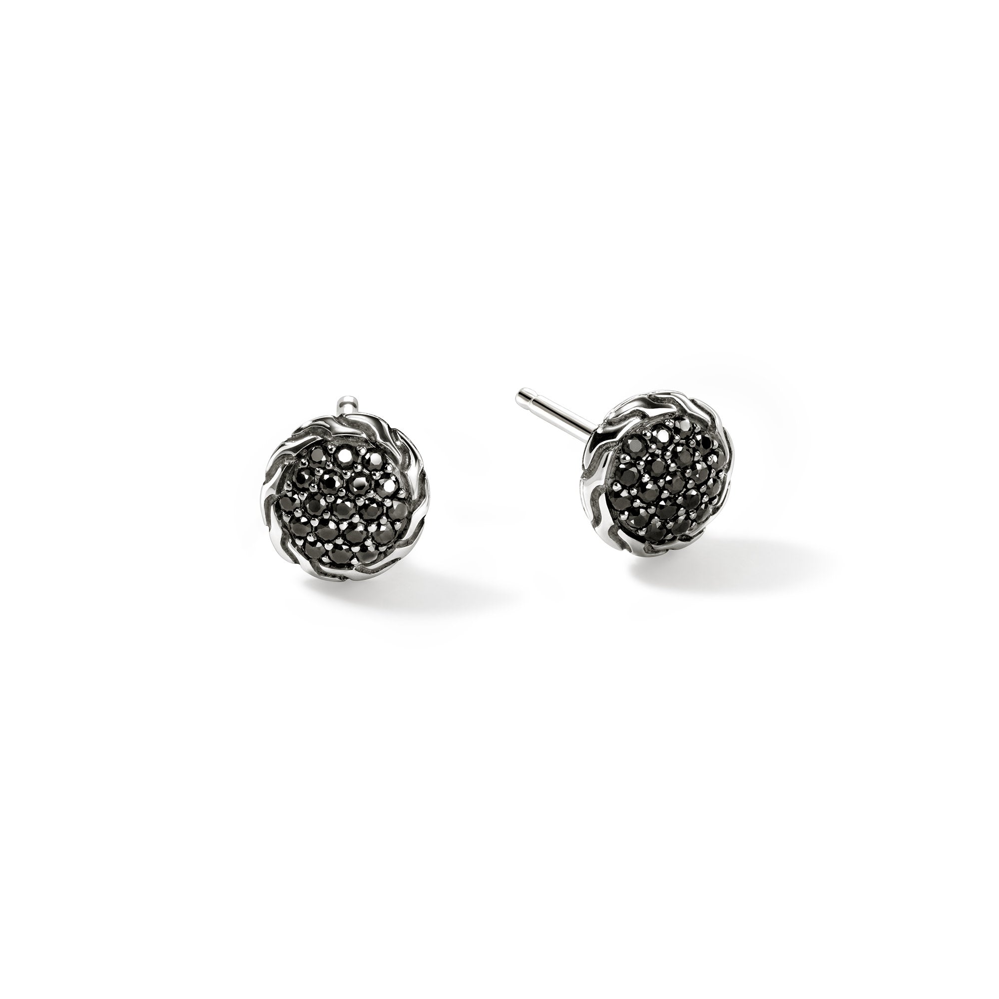 JH Essential Pavé Stud Earring, Sterling Silver, Gemstones