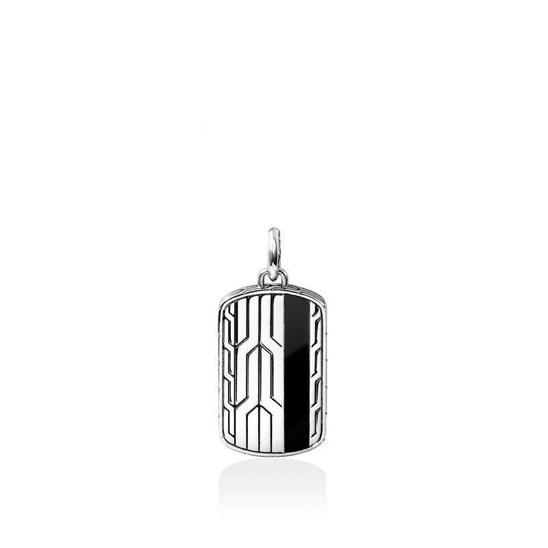 Icon 50 Pendant, Sterling Silver, Black Onyx – John Hardy