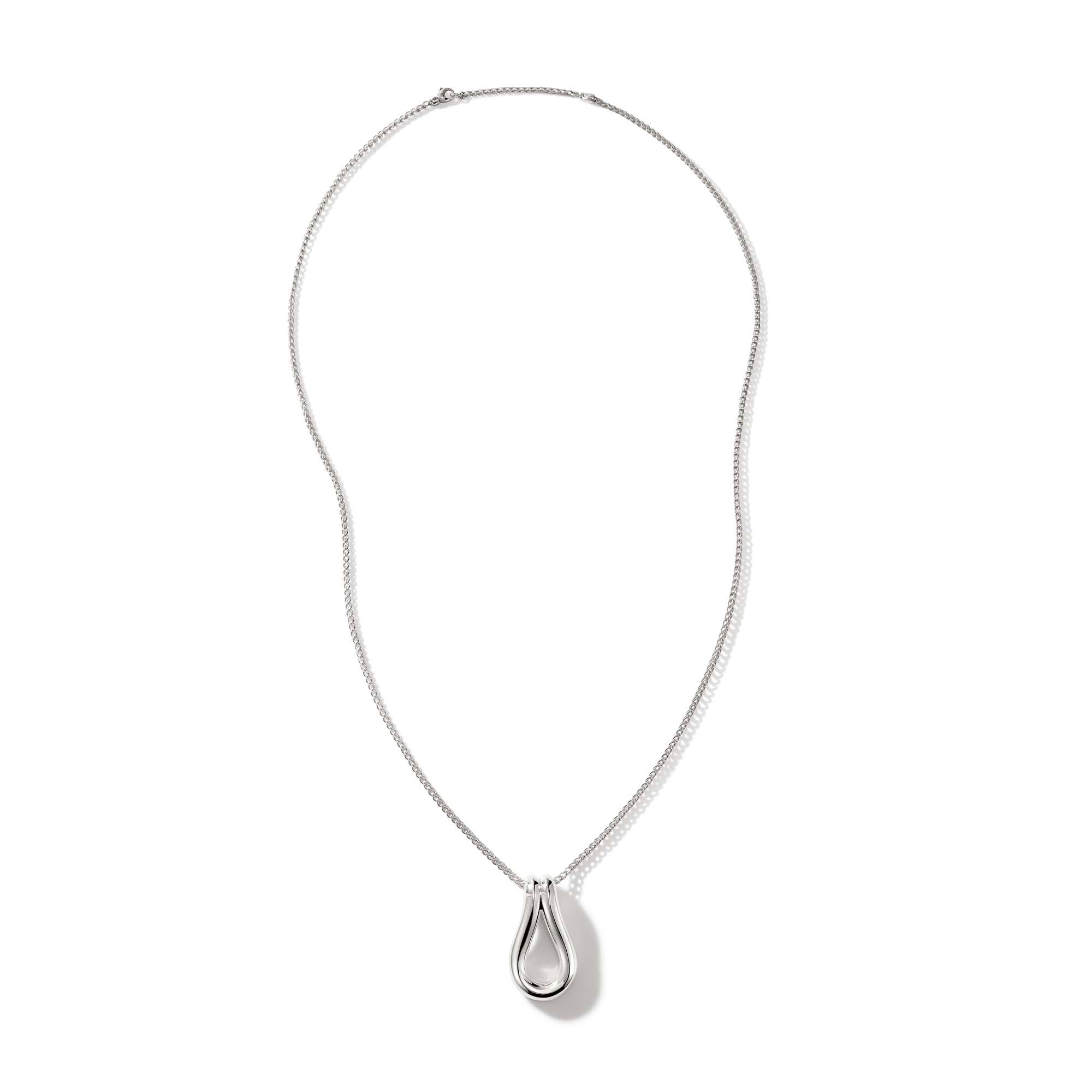 Surf Pendant Necklace, Sterling Silver, Long|NB901056 – John Hardy