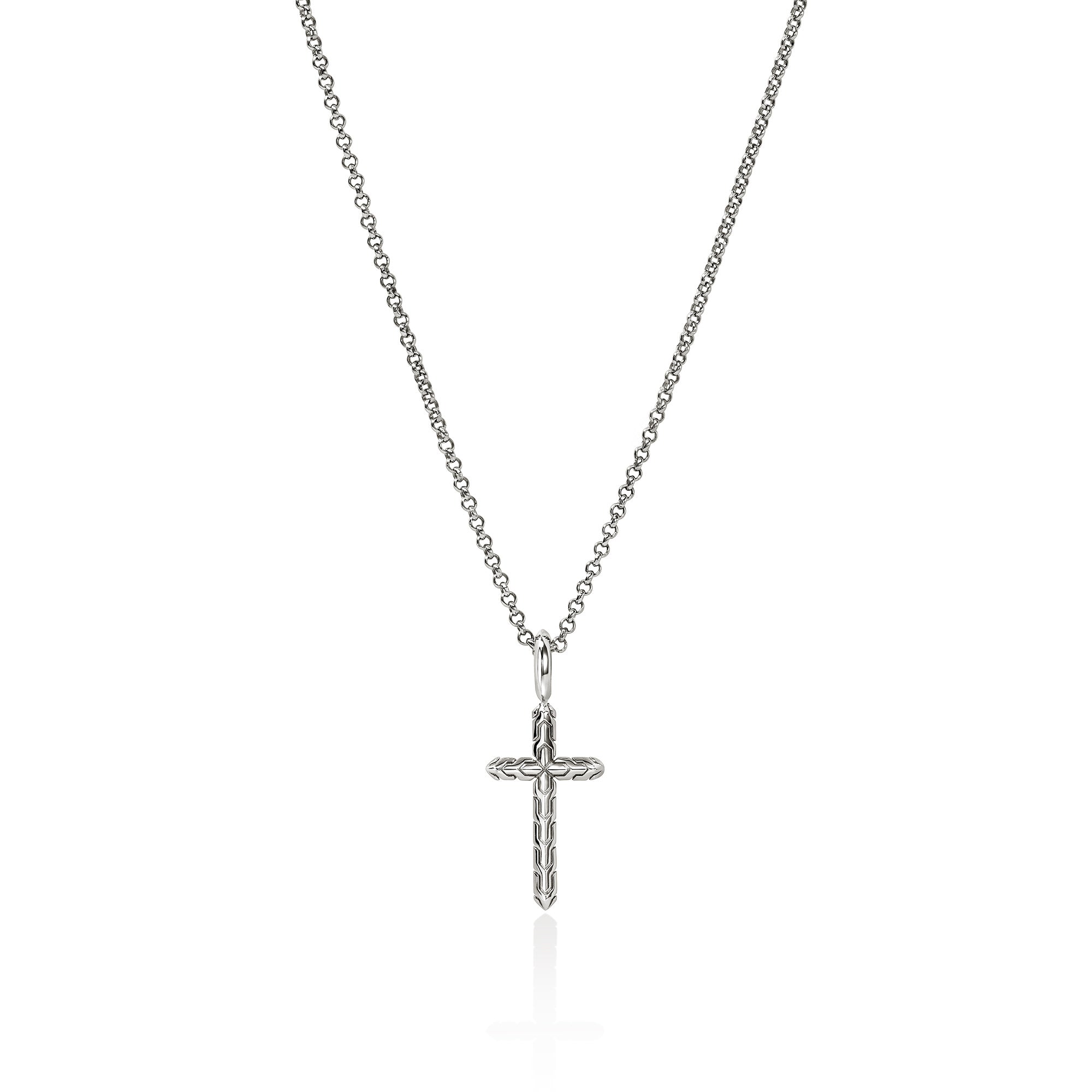 JH Essential Cross Necklace, Sterling Silver – John Hardy