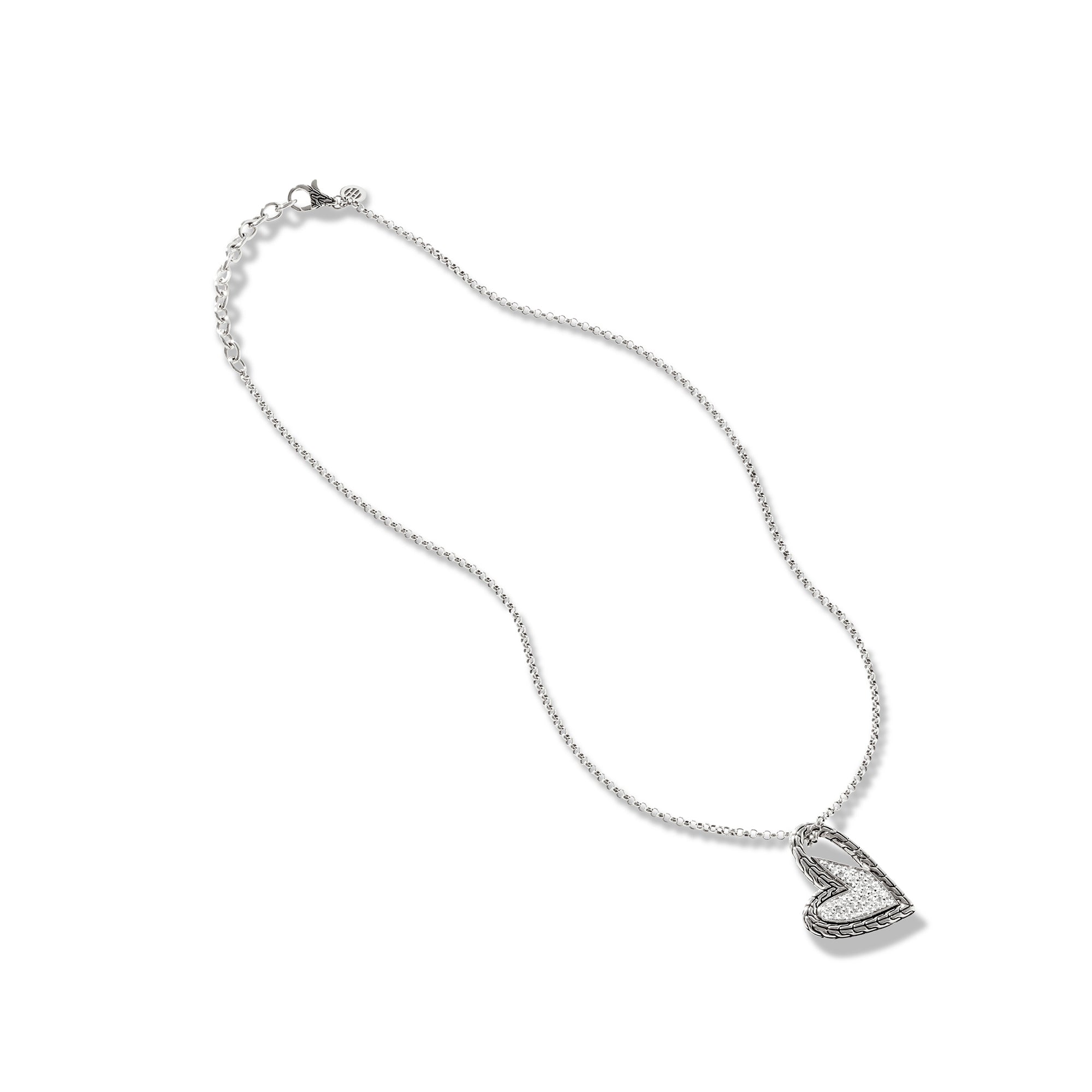 Manah Pendant Necklace, Sterling Silver|NBP9007412DI – John Hardy