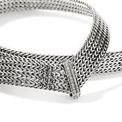 Icon Link Necklace, Sterling Silver, Diamonds, 12MM|NBP9009882DI