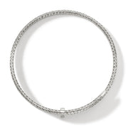 Necklace John Hardy Spear Coil Choker, Sterling Silver, Diamonds|NBP9011292DI