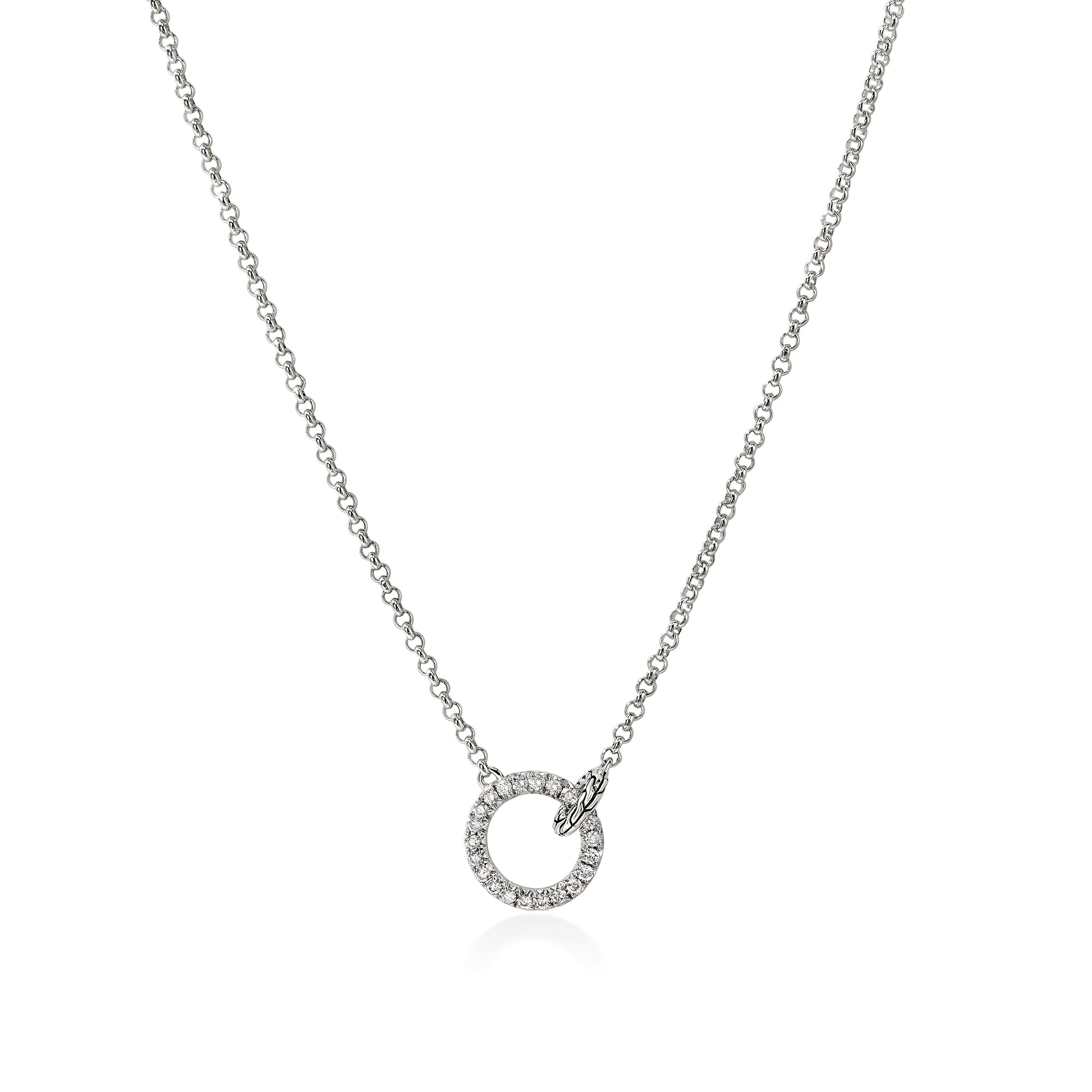 アクセサリー Lyn Ian JH Essential Linked Necklace, Gold, Sterling Silver, 2MM – John Hardy