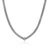 Icon Link Necklace, Sterling Silver, Diamonds, 6MM|NBP989352DI