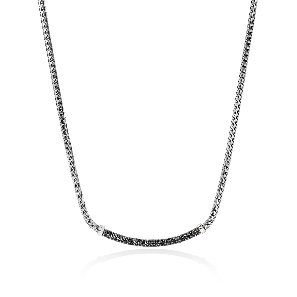 JH Essential Pavé Necklace, Sterling Silver, Gemstones, 2.5 