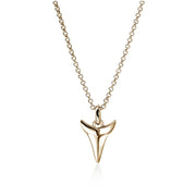 Necklace John Hardy Shark Tooth Talisman Necklace, Gold, Diamonds|NGGX9012242DI