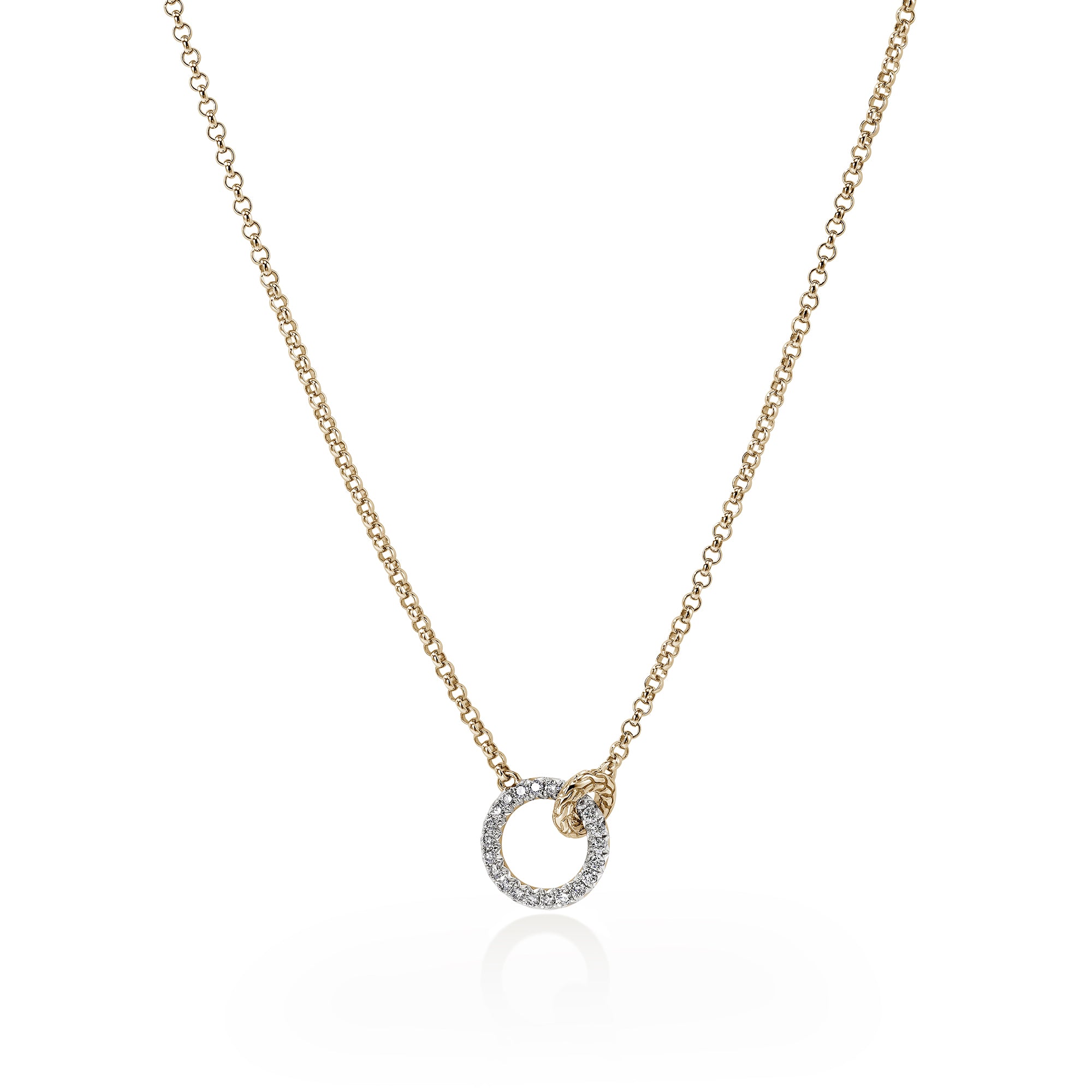 JH Essential Linked Necklace, Gold, Sterling Silver, 2MM – John Hardy