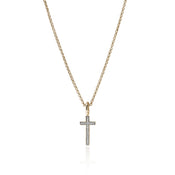 JH Essential Cross Necklace, Gold, Diamonds|NGGX9893882DI