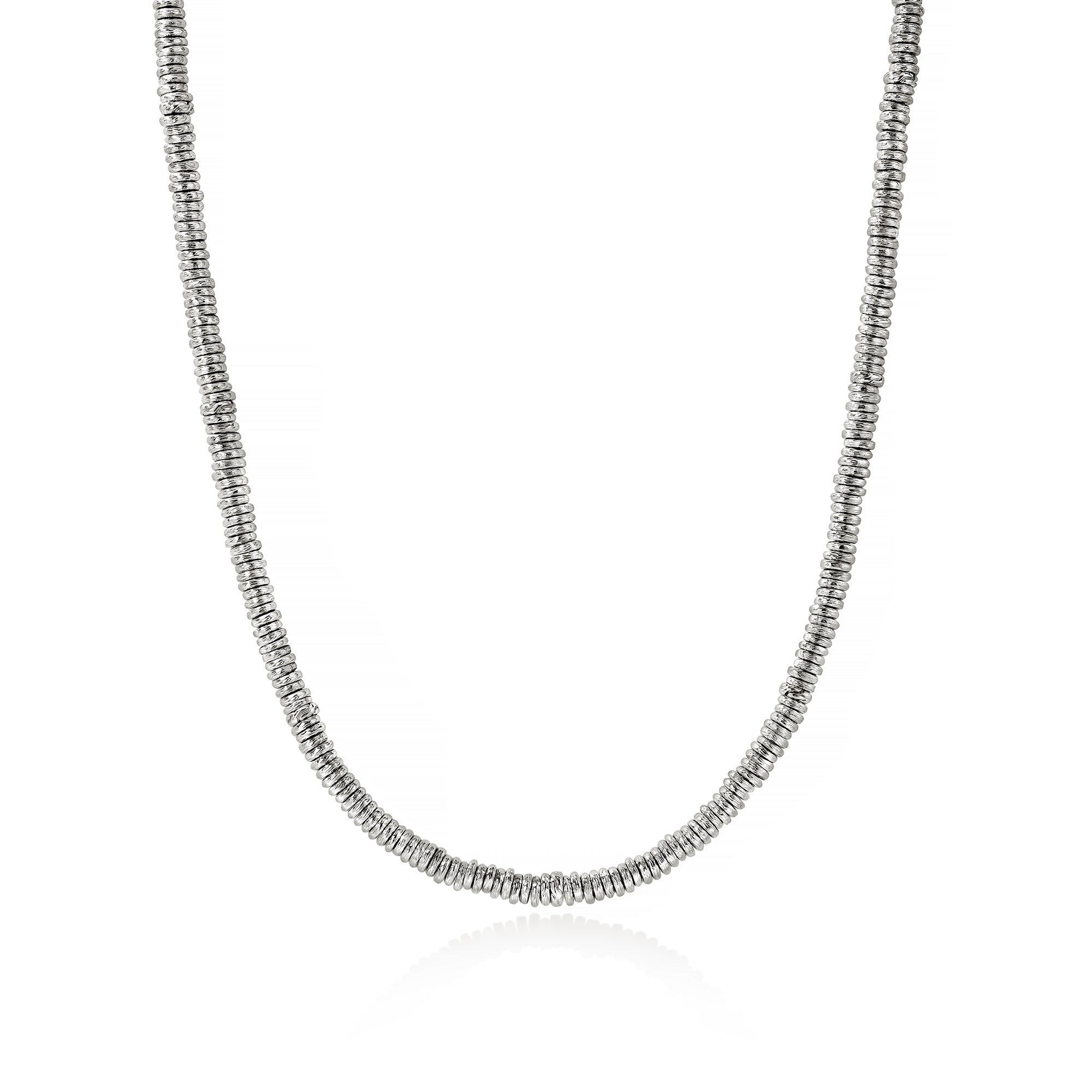 完売品　Silver Necklace SP-Small Heishi Necklace, Sterling Silver, 4MM|NM900699 – John Hardy