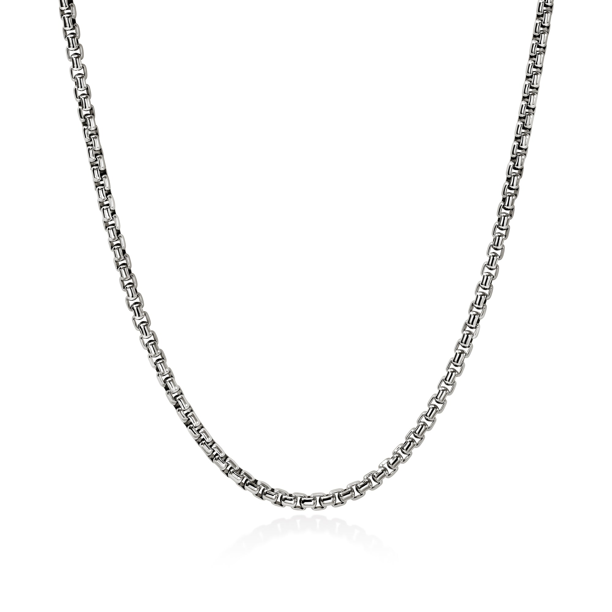 Box Chain Necklace, Sterling Silver, 3.7MM – John Hardy