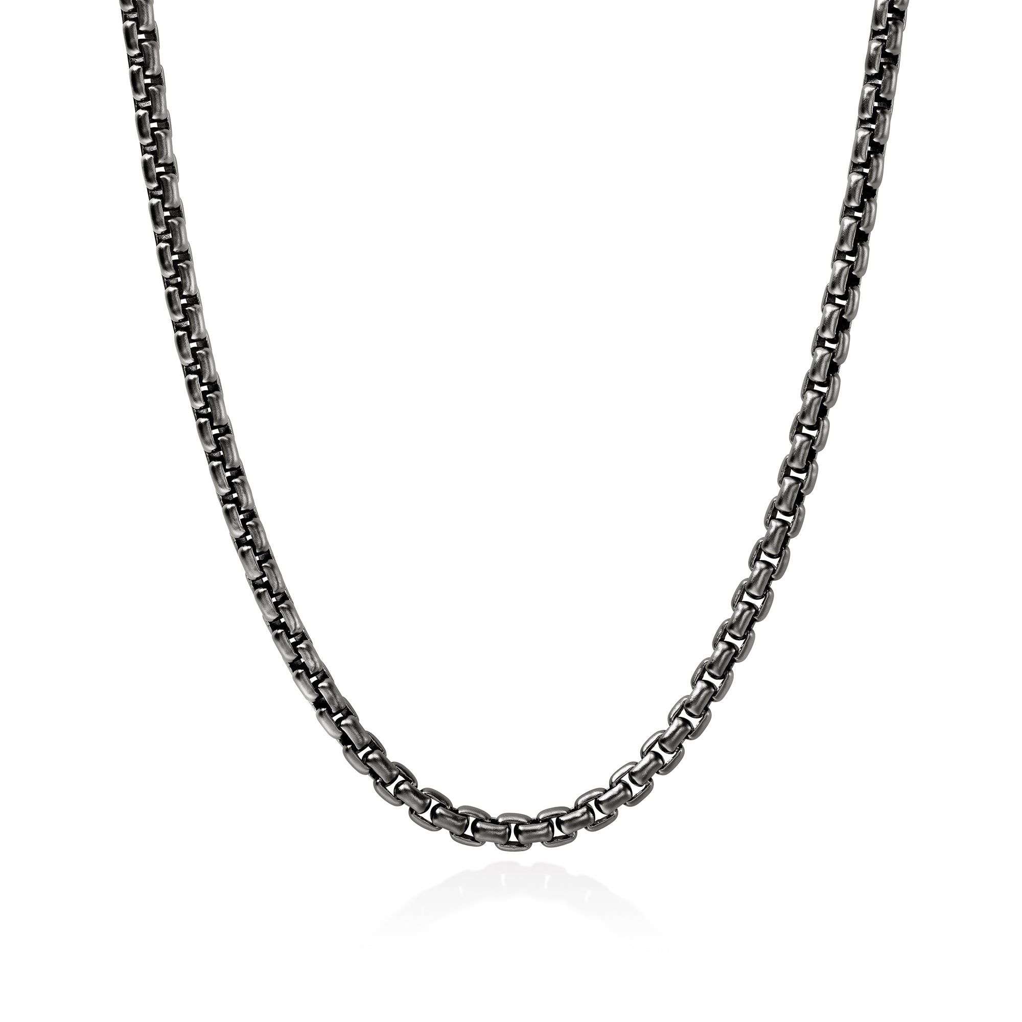 Box Chain Necklace, Dark Silver, 6MM – John Hardy