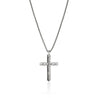 Icon 50 Cross Pendant Necklace, Sterling Silver|NM989477