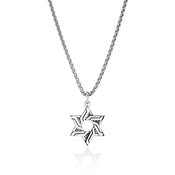 Icon 50 Star of David Pendant Necklace, Sterling Silver|NM989488