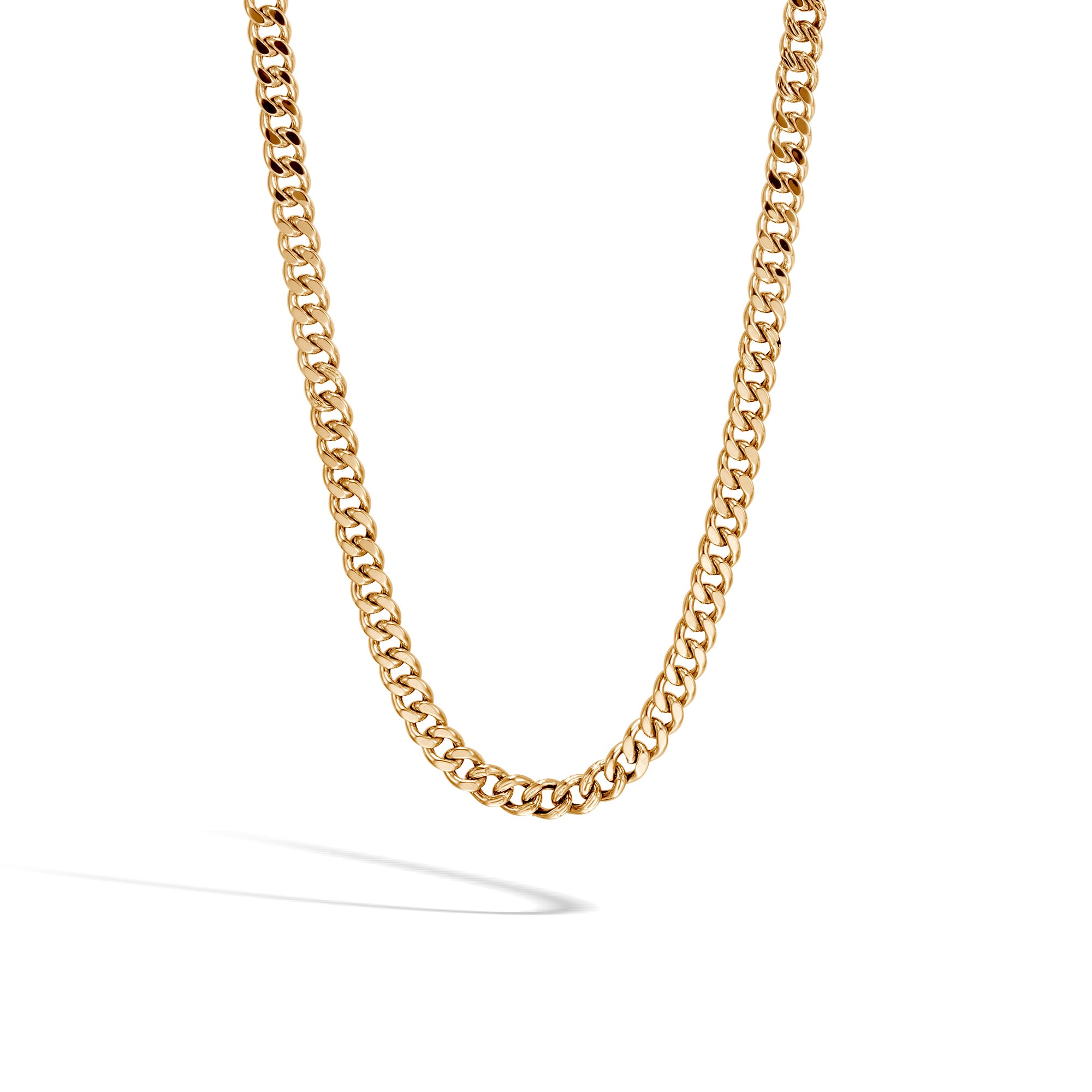 John Hardy Gold Curb Chain Necklace 6.5MM, NMG90287