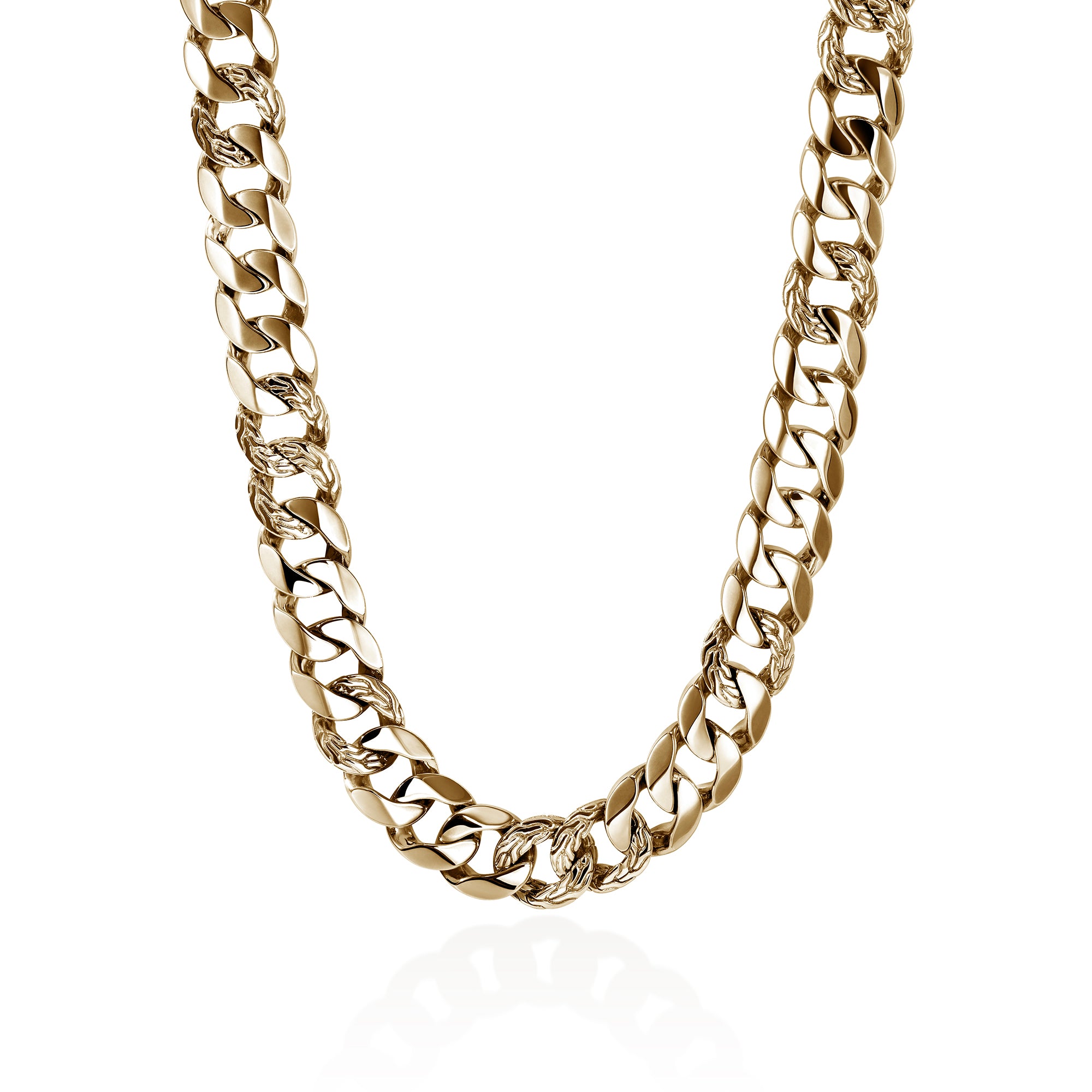 Curb Chain Necklace, Gold, 14MM – John Hardy