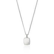 Necklace John Hardy Tag Necklace, Silver, Diamonds, 1.7MM|NMP9010802DI