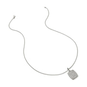 Necklace John Hardy Tag Necklace, Silver, Diamonds, 1.7MM|NMP9010802DI