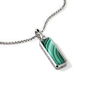 Necklace John Hardy Malachite Talisman Necklace, Sterling Silver|NMS988001MH